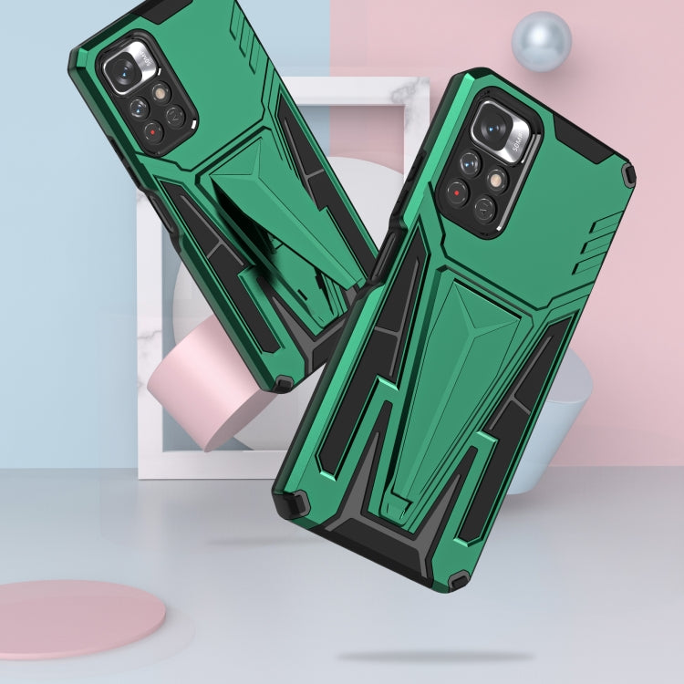 For Xiaomi Redmi Note 11/Poco M4 Pro 5G Super V Armor PC + TPU Phone Case