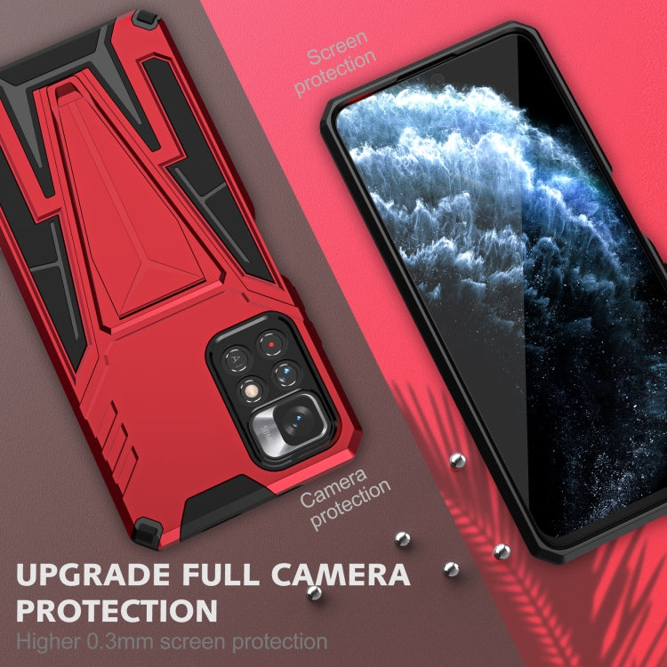 For Xiaomi Redmi Note 11/Poco M4 Pro 5G Super V Armor PC + TPU Phone Case