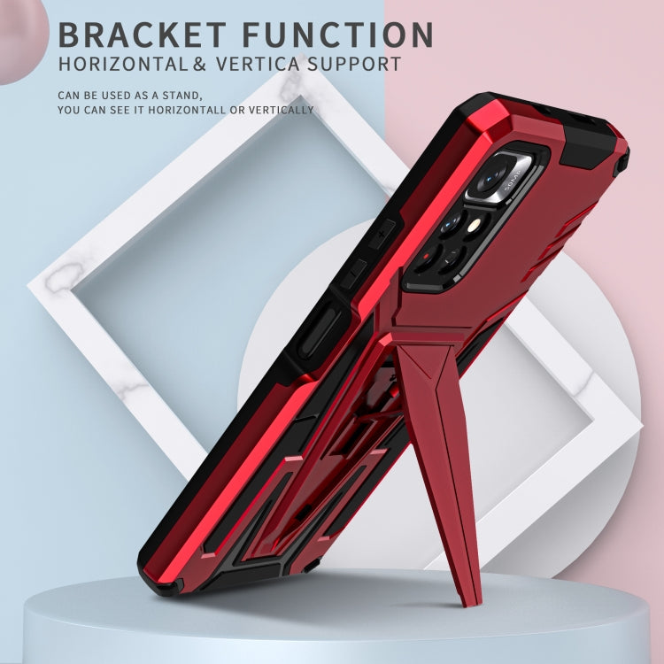 For Xiaomi Redmi Note 11/Poco M4 Pro 5G Super V Armor PC + TPU Phone Case