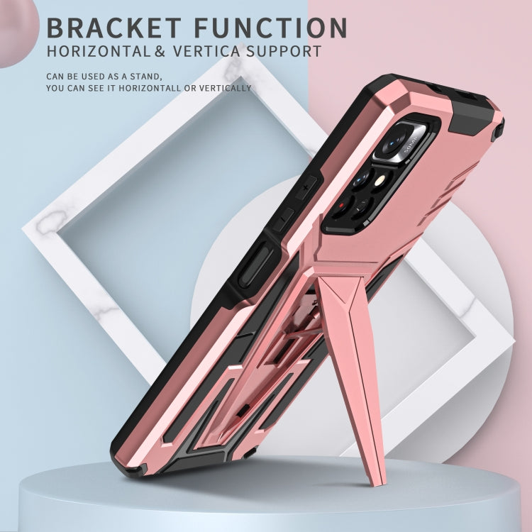 For Xiaomi Redmi Note 11/Poco M4 Pro 5G Super V Armor PC + TPU Phone Case