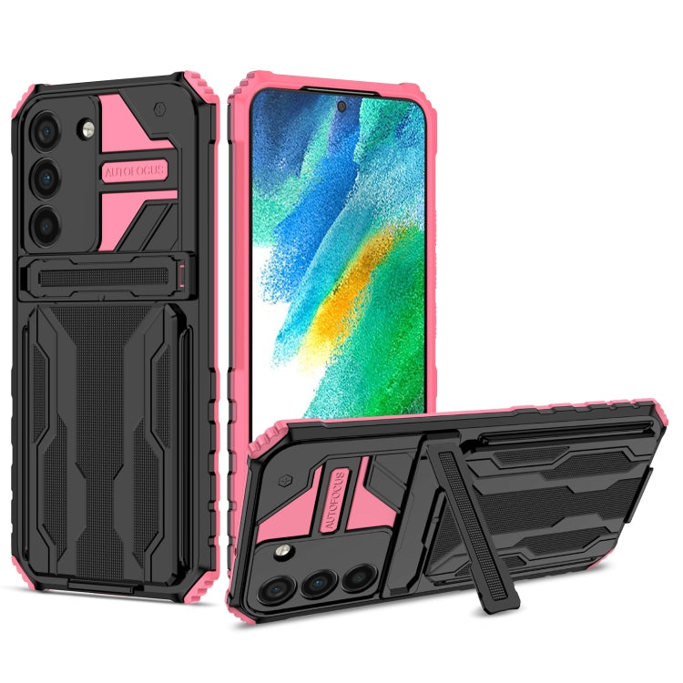 For Samsung Galaxy S22 5G Armor Card PC + TPU Phone Case
