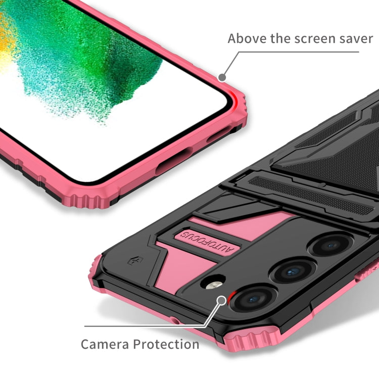 For Samsung Galaxy S22 5G Armor Card PC + TPU Phone Case