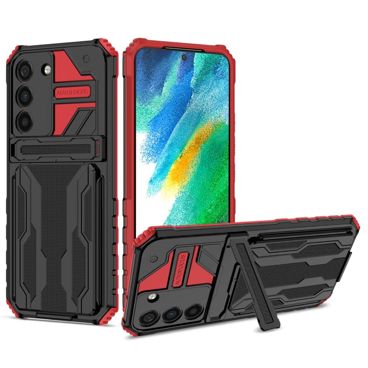 For Samsung Galaxy S22 5G Armor Card PC + TPU Phone Case