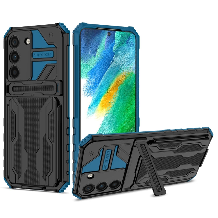 For Samsung Galaxy S22 5G Armor Card PC + TPU Phone Case