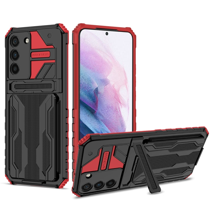 For Samsung Galaxy S22+ 5G Armor Card PC + TPU Phone Case