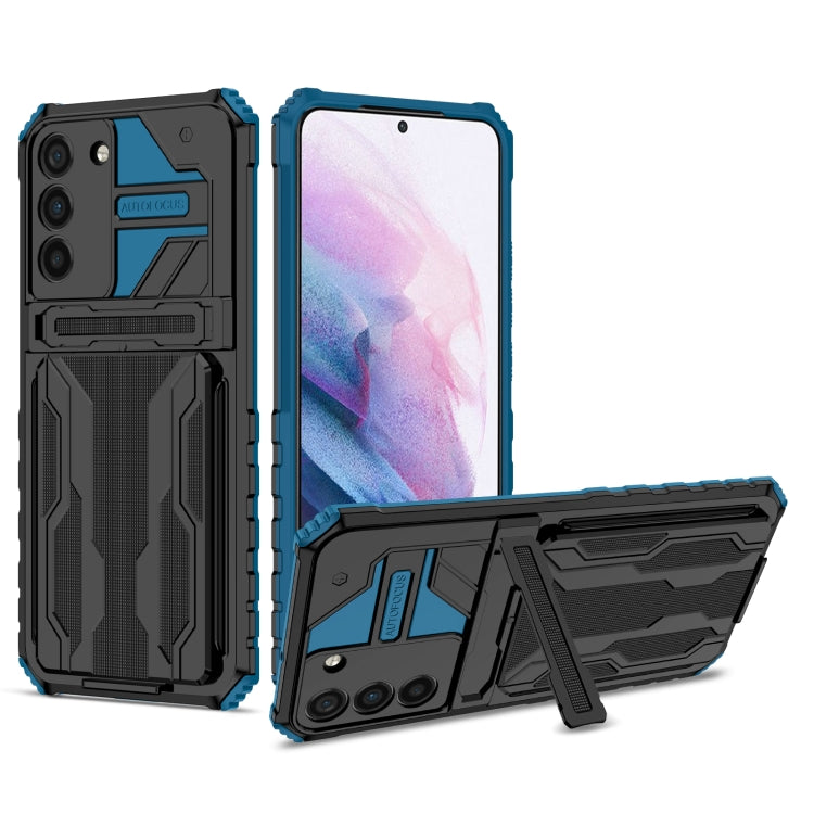 For Samsung Galaxy S22+ 5G Armor Card PC + TPU Phone Case