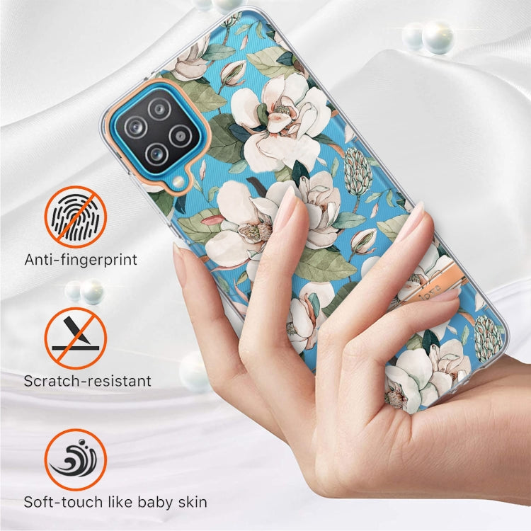 For Samsung Galaxy A12 Flowers and Plants Series IMD TPU Phone Case