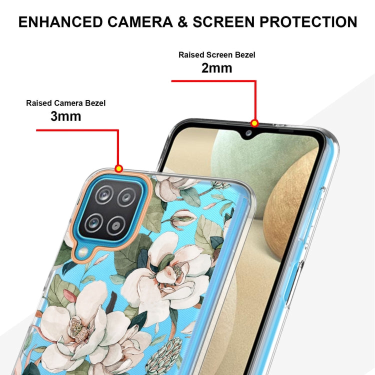 For Samsung Galaxy A12 Flowers and Plants Series IMD TPU Phone Case
