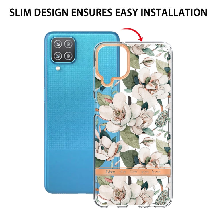 For Samsung Galaxy A12 Flowers and Plants Series IMD TPU Phone Case