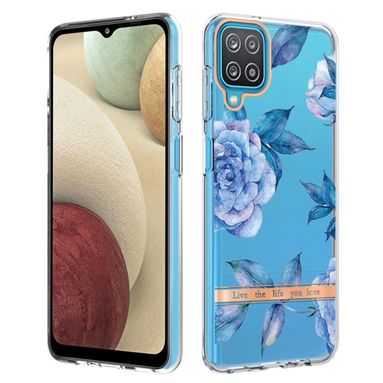 For Samsung Galaxy A12 Flowers and Plants Series IMD TPU Phone Case