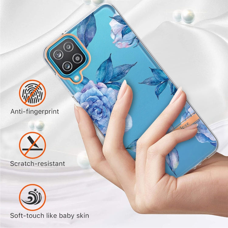 For Samsung Galaxy A12 Flowers and Plants Series IMD TPU Phone Case