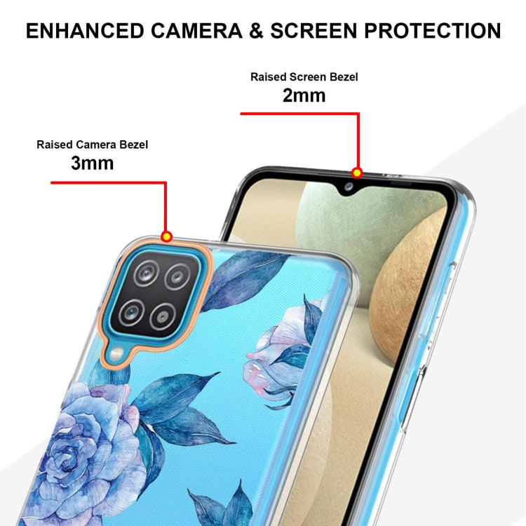 For Samsung Galaxy A12 Flowers and Plants Series IMD TPU Phone Case