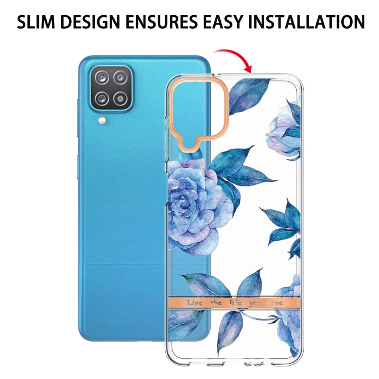 For Samsung Galaxy A12 Flowers and Plants Series IMD TPU Phone Case