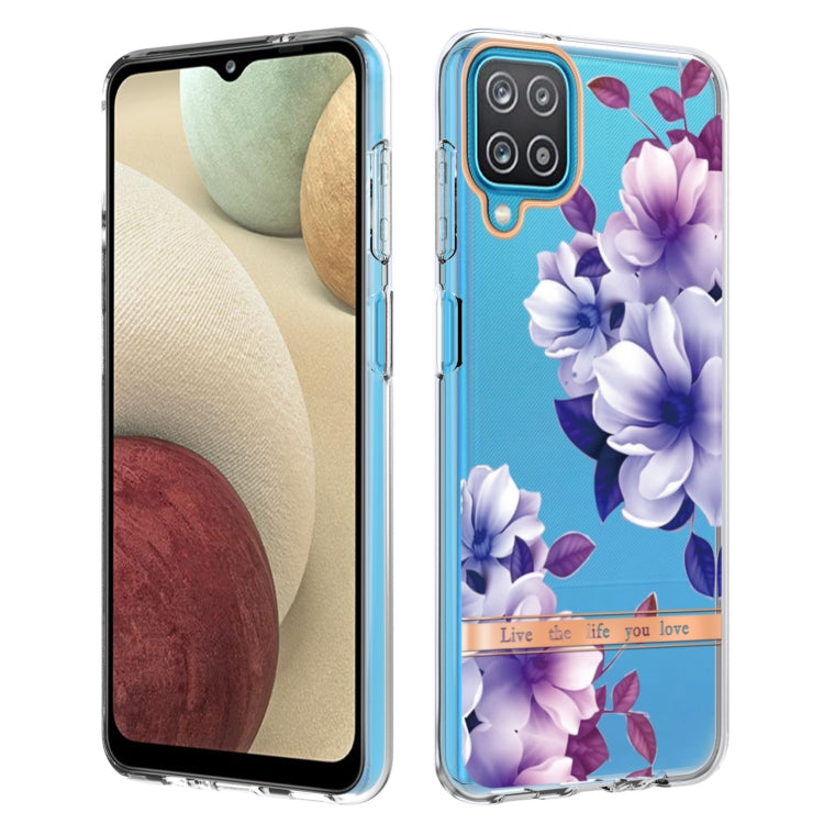 For Samsung Galaxy A12 Flowers and Plants Series IMD TPU Phone Case