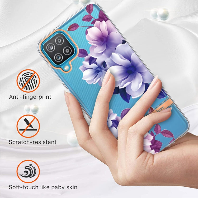 For Samsung Galaxy A12 Flowers and Plants Series IMD TPU Phone Case