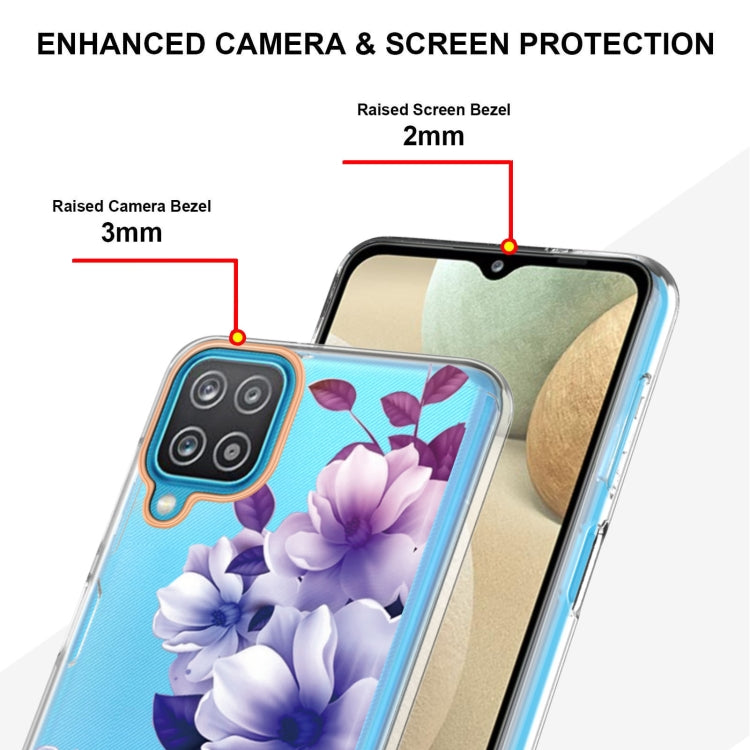 For Samsung Galaxy A12 Flowers and Plants Series IMD TPU Phone Case