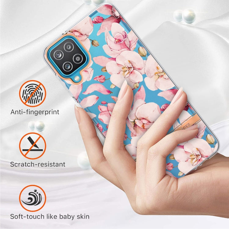For Samsung Galaxy A12 Flowers and Plants Series IMD TPU Phone Case