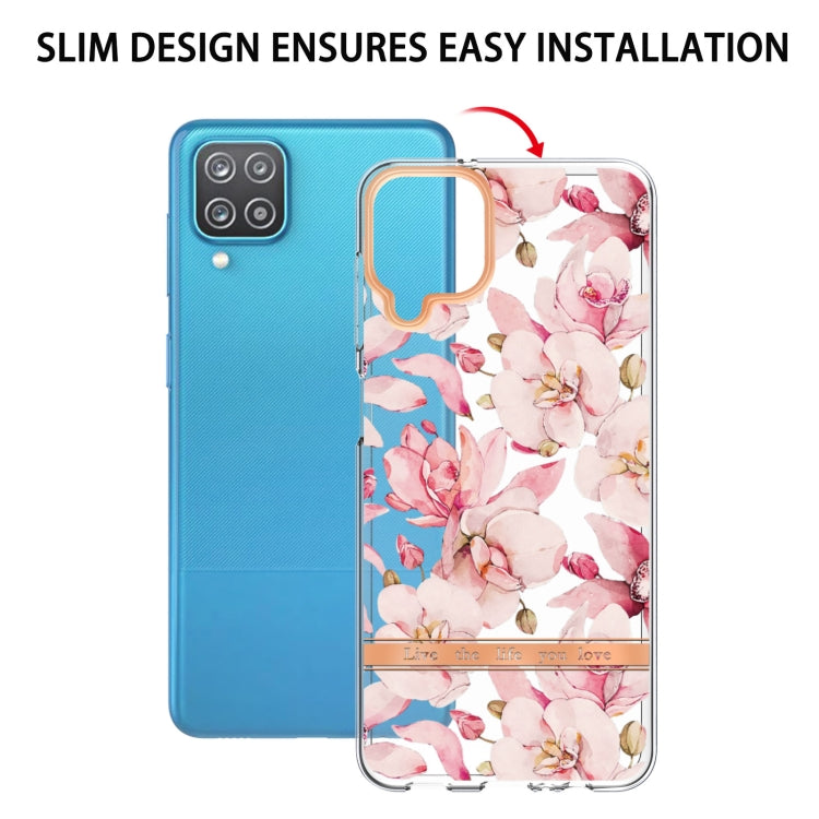 For Samsung Galaxy A12 Flowers and Plants Series IMD TPU Phone Case
