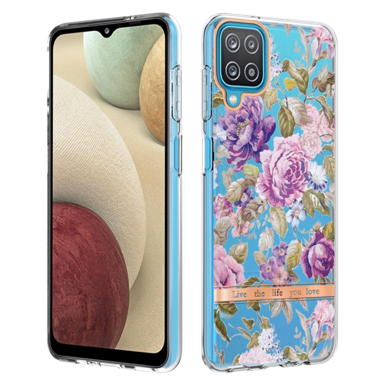 For Samsung Galaxy A12 Flowers and Plants Series IMD TPU Phone Case