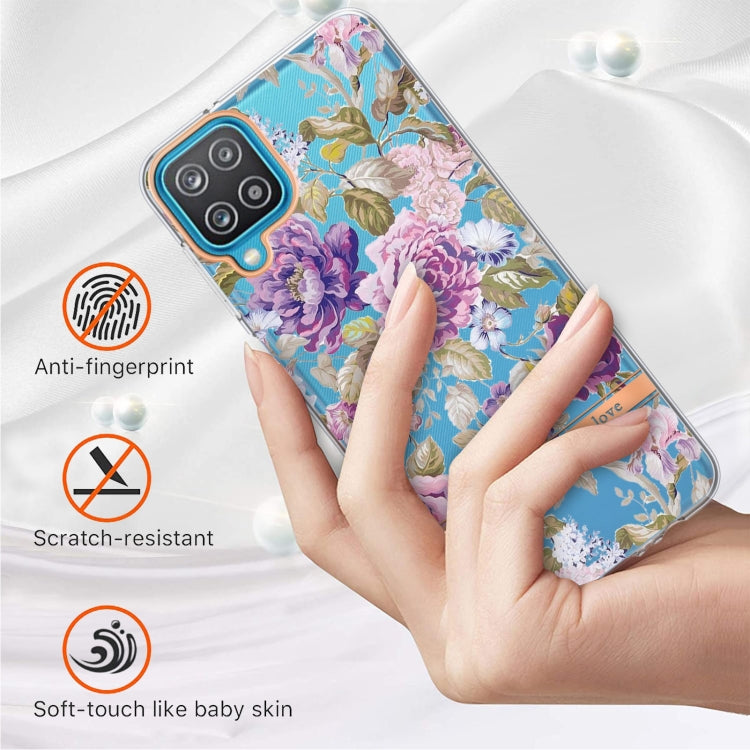 For Samsung Galaxy A12 Flowers and Plants Series IMD TPU Phone Case