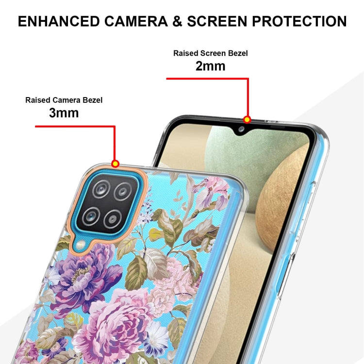 For Samsung Galaxy A12 Flowers and Plants Series IMD TPU Phone Case