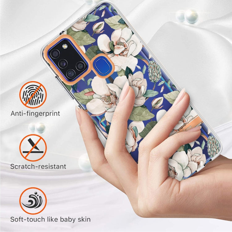 For Samsung Galaxy A21s Flowers and Plants Series IMD TPU Phone Case