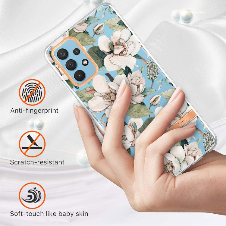 For Samsung Galaxy A32 4G Flowers and Plants Series IMD TPU Phone Case