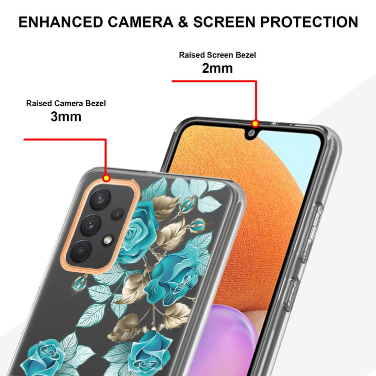 For Samsung Galaxy A32 4G Flowers and Plants Series IMD TPU Phone Case