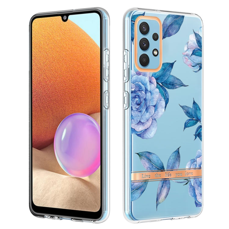 For Samsung Galaxy A32 4G Flowers and Plants Series IMD TPU Phone Case