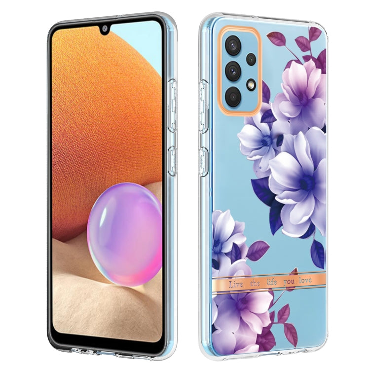 For Samsung Galaxy A32 4G Flowers and Plants Series IMD TPU Phone Case