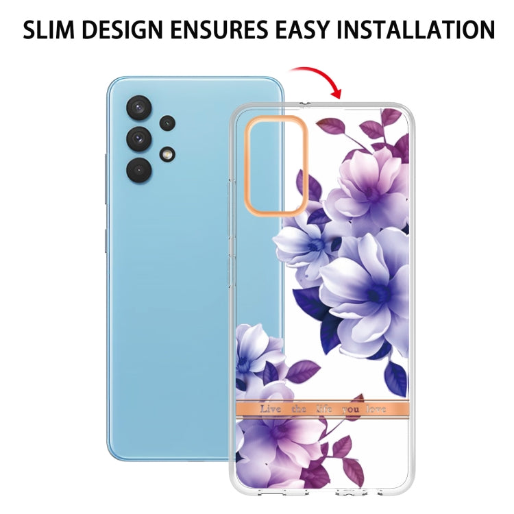 For Samsung Galaxy A32 4G Flowers and Plants Series IMD TPU Phone Case