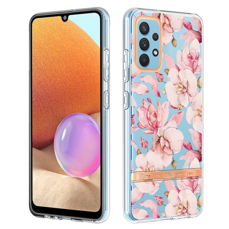 For Samsung Galaxy A32 4G Flowers and Plants Series IMD TPU Phone Case