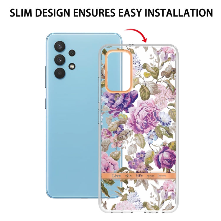 For Samsung Galaxy A32 4G Flowers and Plants Series IMD TPU Phone Case
