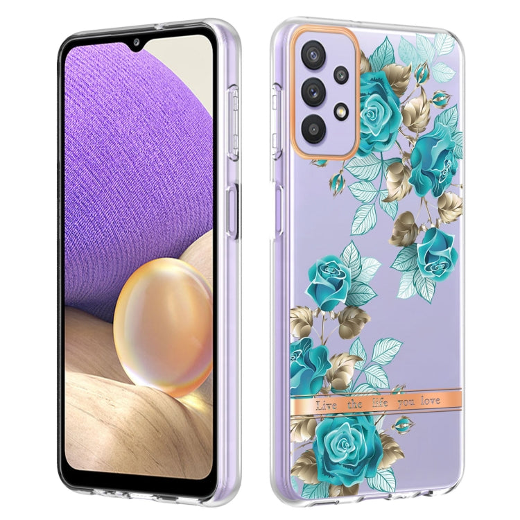 For Samsung Galaxy A32 5G Flowers and Plants Series IMD TPU Phone Case