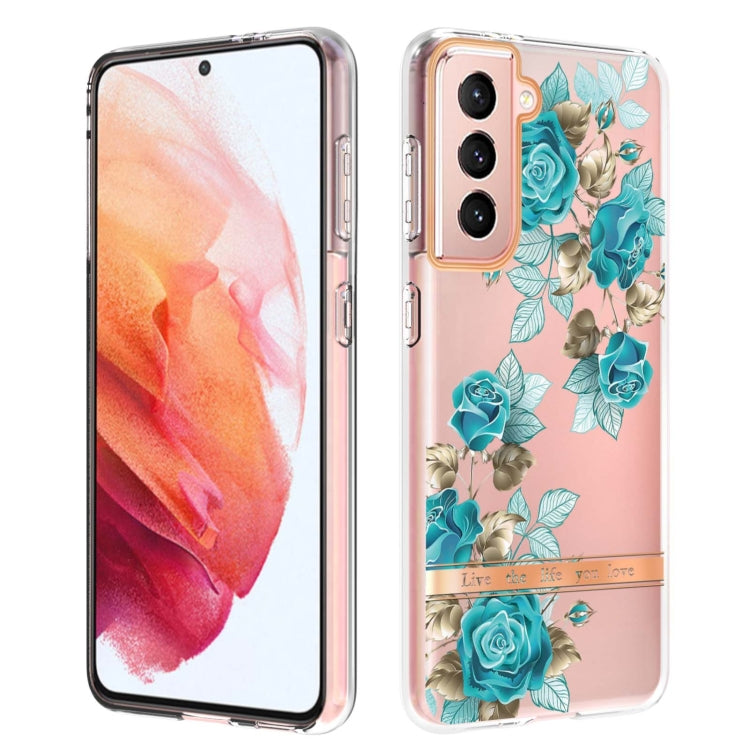 For Samsung Galaxy S21 5G Flowers and Plants Series IMD TPU Phone Case