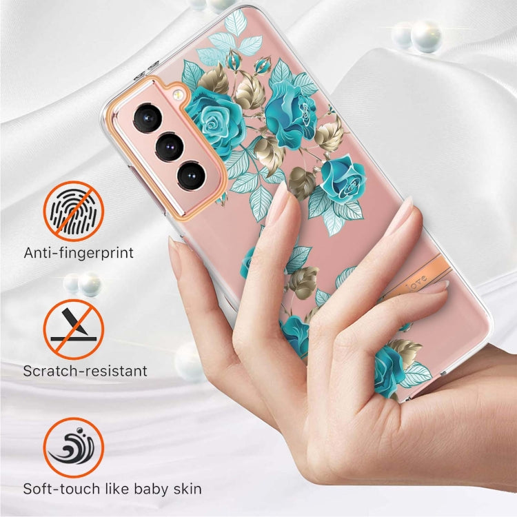 For Samsung Galaxy S21 5G Flowers and Plants Series IMD TPU Phone Case