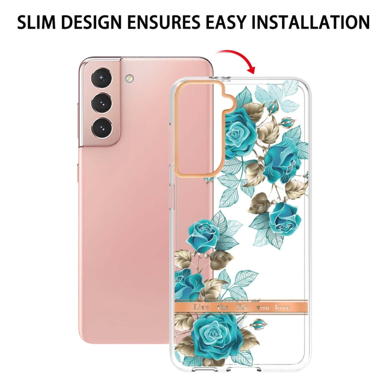 For Samsung Galaxy S21 5G Flowers and Plants Series IMD TPU Phone Case