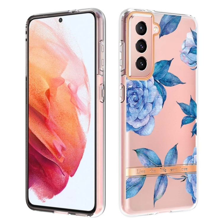 For Samsung Galaxy S21 5G Flowers and Plants Series IMD TPU Phone Case