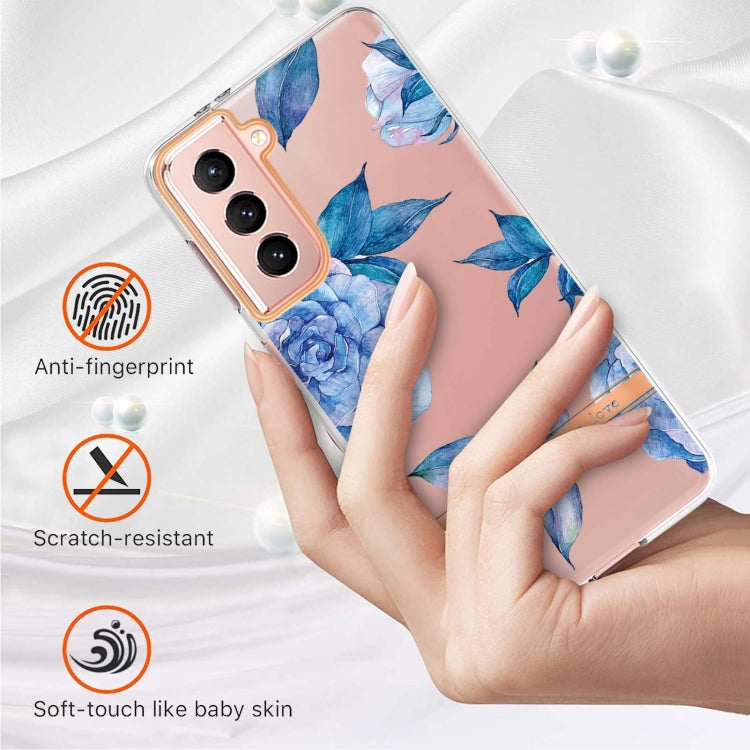 For Samsung Galaxy S21 5G Flowers and Plants Series IMD TPU Phone Case