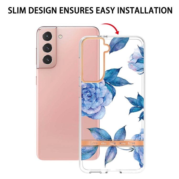 For Samsung Galaxy S21 5G Flowers and Plants Series IMD TPU Phone Case