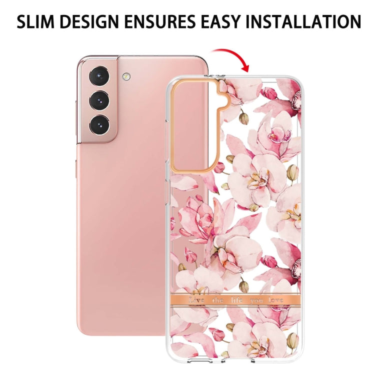 For Samsung Galaxy S21 5G Flowers and Plants Series IMD TPU Phone Case