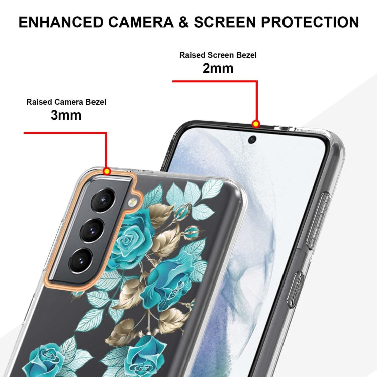 For Samsung Galaxy S21+ 5G Flowers and Plants Series IMD TPU Phone Case