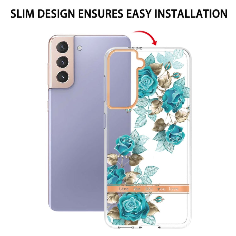 For Samsung Galaxy S21+ 5G Flowers and Plants Series IMD TPU Phone Case