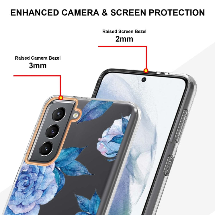 For Samsung Galaxy S21+ 5G Flowers and Plants Series IMD TPU Phone Case