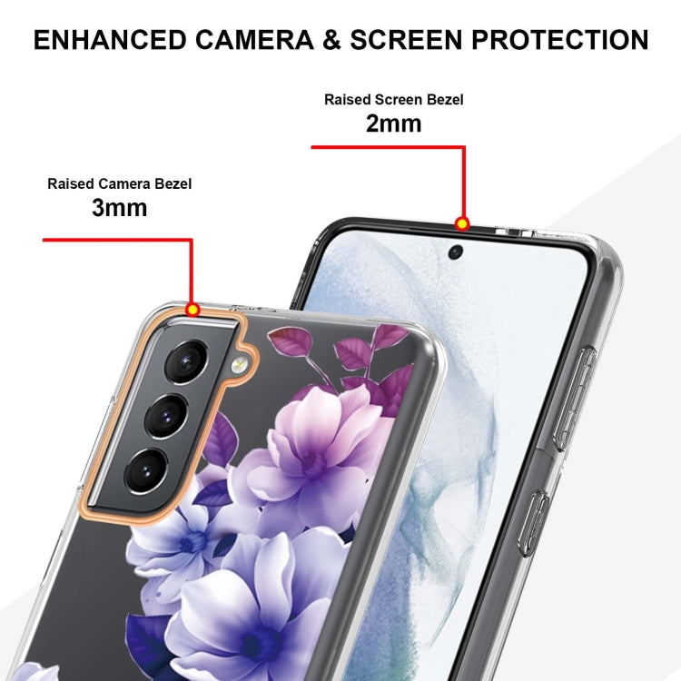 For Samsung Galaxy S21+ 5G Flowers and Plants Series IMD TPU Phone Case