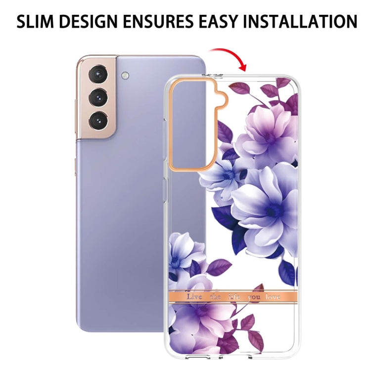 For Samsung Galaxy S21+ 5G Flowers and Plants Series IMD TPU Phone Case
