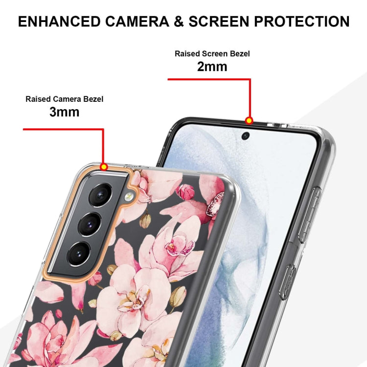 For Samsung Galaxy S21+ 5G Flowers and Plants Series IMD TPU Phone Case