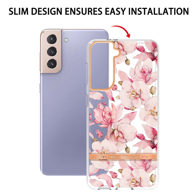 For Samsung Galaxy S21+ 5G Flowers and Plants Series IMD TPU Phone Case