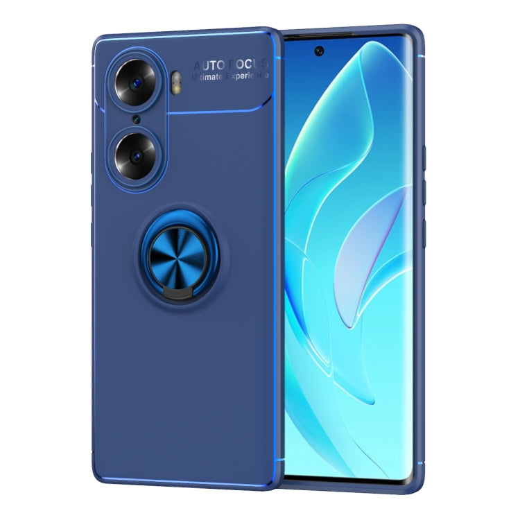 For Honor 60 Pro Metal Ring Holder 360 Degree Rotating TPU Phone Case