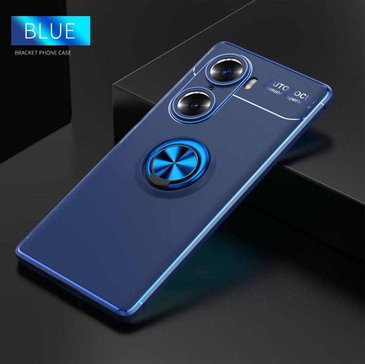 For Honor 60 Pro Metal Ring Holder 360 Degree Rotating TPU Phone Case
